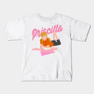 Cailee Spaeny priscilla movie film 2023 graphic design Kids T-Shirt